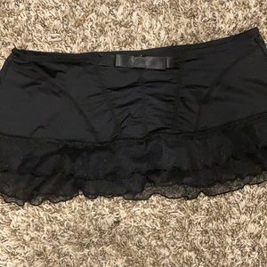 Black Lingerie Skirt set